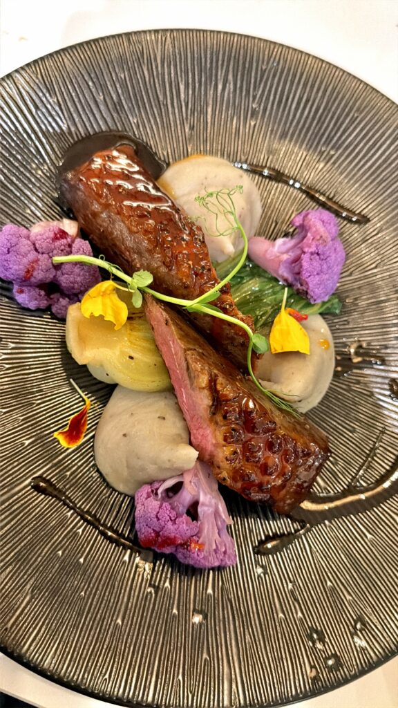 Gourmet wedding dish created by Ours Private Chef in Saint Martin